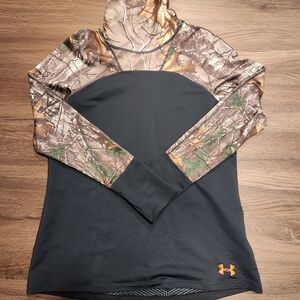 Under Armour Camo and Black Long Sleeve Shirt